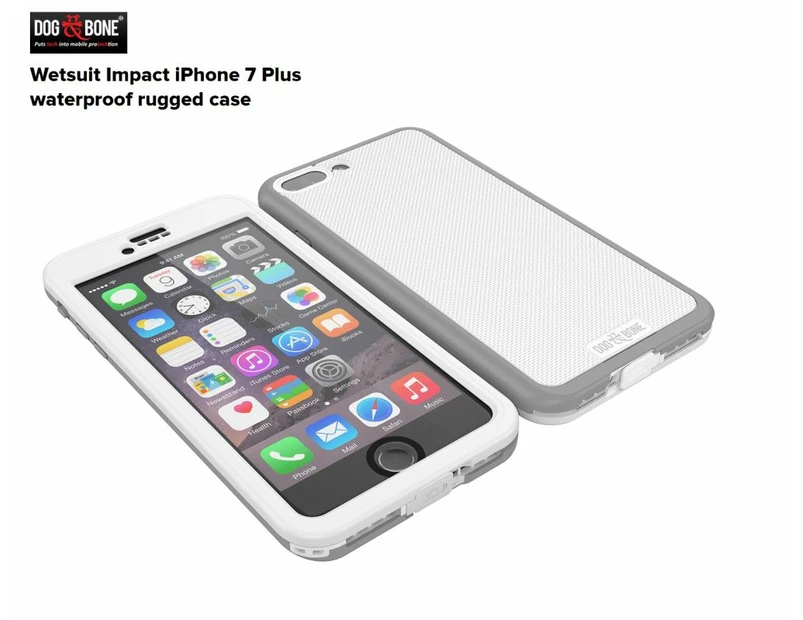 Apple iPhone 7 Plus Dog & Bone Wetsuit Impact Waterproof Rugged Case WHITE DAB-IP7PW002
