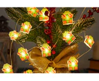 2M 20LED Battery Operated Christmas Jingle Bell Gift Box String Lights Christmas Decorations for Party(Gift Box)