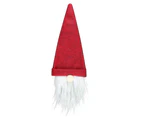 Christmas Wine Bottle Cover Gonk Gnomes Xmas Party Home Dinner Table Decors - Red
