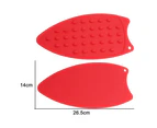 Multipurpose Silicone Iron Rest Pad for Ironing Board Hot Resistant Mat,Silicone Heat Resistant Iron Rest Pad - Red