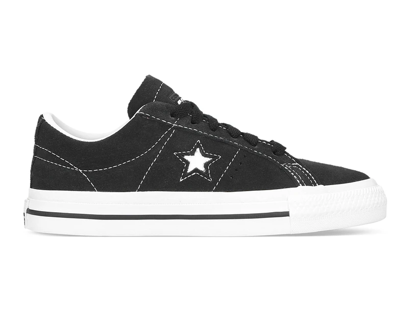 Converse Unisex CONS One Star Pro Suede Low Top Sneakers - Black/White |  