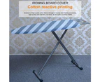 Scorch Resistance Ironing Board Cover and Pad Resists Scorching and Staining Ironing Board Cover with Elasticized Edges and Pad