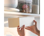 Kitchen Tissue Box, Wall-Mounted Drawer Box, Toilet Paper Holder, Toilet Tissue Storage Box, Wall-Mounted Tissue Box, no Need to Punch - White
