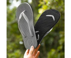 Men's  Grey/Black Thongs (with arch support and interchangeable straps)