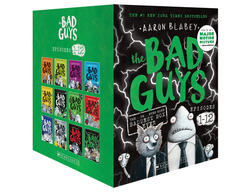 The Bad Guys Books 1-12 Box Set by Aaron Blabey