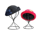 Hollow Balloon Metal Wig Hairpiece Stand Decorative Hat Cap Holder