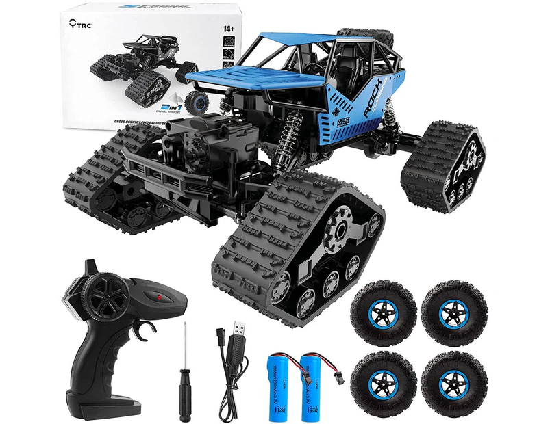 2 in 1 Remote Control Climbing Off-road High Speed Car Toy Tank Remote Control Car