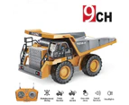 1:24 9CH RC Alloy Dump Truck Car Engineering Vehicle Forklift Heavy Excavator Remote Control Car Toys for Boys Children's Gifts