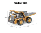 1:24 9CH RC Alloy Dump Truck Car Engineering Vehicle Forklift Heavy Excavator Remote Control Car Toys for Boys Children's Gifts