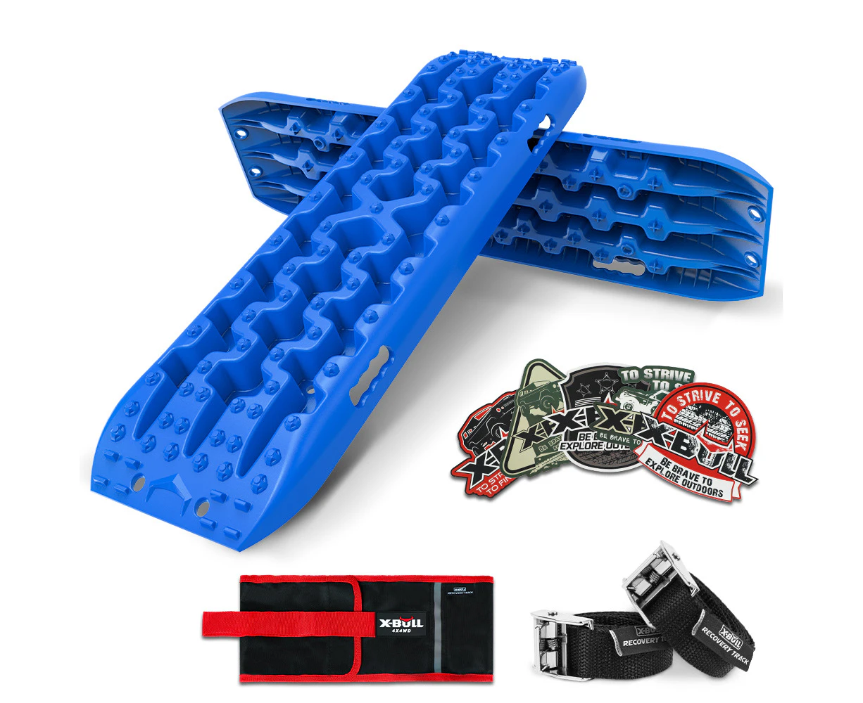 X-BULL KIT1 Recovery tracks GEN3.0 Boards Sand 10T 4WD trucks Snow tracks--Blue