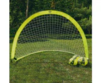 Soccer Goal Nets, Portable Pop-up Set with Lime Green Zipper Storage Bag(82cm x 48cm x 48cm)