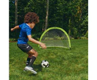 Soccer Goal Nets, Portable Pop-up Set with Lime Green Zipper Storage Bag(82cm x 48cm x 48cm)