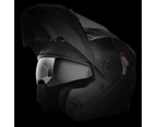 Full Face Motorcycle Motorbike Helmet Black Racing Road Bike Helmet ECE22.05 Standard - Matt Black