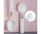 500g/0.1g Household Measuring Spoon High Precision Lock Function Long Service Life Electronic Spoon Scale for Kitchen-White