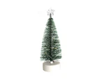 1 Set Handmade Mini Christmas Tree Vivid Plastic LED Realistic Delicate Christmas Tree Model for Home-L
