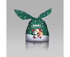 10Pcs Knoting Design Christmas Candy Bag Reusable Plastic New Year Storage Gift Pouch for Gifts-3#