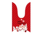 10Pcs Knoting Design Christmas Candy Bag Reusable Plastic New Year Storage Gift Pouch for Gifts-4#