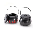 Halloween Candy Pot Witch Prank Toy Ornament Novelty Cauldron Bucket Party Decor-Size 5