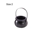 Halloween Candy Pot Witch Prank Toy Ornament Novelty Cauldron Bucket Party Decor-Size 5