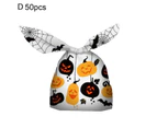 50Pcs Halloween Candy Bags Rabbit Ear Decorate Lightweight Reusable Packing Bags for Halloween-4#