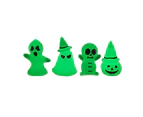 4Pcs Gardening Ornament Luminous Decorative Tree Elves Toy Micro Landscape Figure Ornament Gift for Halloween