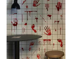 1 Set Wall Sticker Self Adhesive Waterproof PVC Halloween Zombie Toilet Horror Windows Wall Stickers Birthday Gift-5#