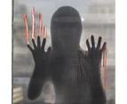 Wall Sticker Horror Waterproof PVC Ghost Shadow Blood Handprint Halloween Window Cling for Home-2#
