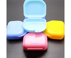 Dental Orthodontic False Tooth Retainer Denture Storage Case Box Container Tray