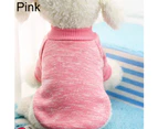 Cute Pet Coat Dog Jacket Winter Clothes Puppy Cat Sweater Clothing Coat Apparel-Pink XS