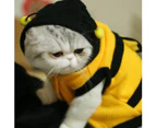 Lovely Pet Hoodie Clothes Puppy Apparel Costume Cat Dog Coat Outfit Bee Style- S
