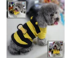 Lovely Pet Hoodie Clothes Puppy Apparel Costume Cat Dog Coat Outfit Bee Style- XS