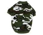 Pet Spring Autumn Cute Cool Camouflage Cotton Vest Cat Dog Puppy Apparel Clothes-Army Green XS