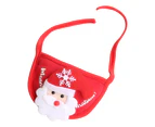 Adorable Fine Texture Pet Bandana Christmas Style Cute Polyester Pet Scarf for Puppy