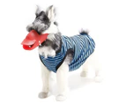 Adorable Stripe Pet Dog Puppy Cat Vest Clothes Costume Breathable Apparel Outfit-Blue S