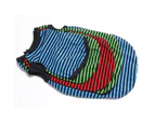 Adorable Stripe Pet Dog Puppy Cat Vest Clothes Costume Breathable Apparel Outfit-Red XL