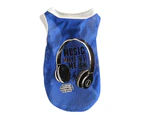 Summer Dog Headphone Clothes Mesh Pet Cat Vest Shirt Costume Breathable Outfit-Green L