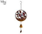 Willow & Silk 46.6cm Hanging Butterfly Garden Bell - Rust