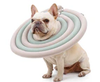 Pet Protective Collar Super Soft Waterproof EPE Pet Surgery Recovery Protective Cone Neck Circle for Home-Beige S