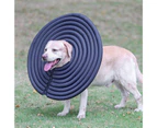 Pet Protective Collar Super Soft Waterproof EPE Pet Surgery Recovery Protective Cone Neck Circle for Home-Dark Blue XL