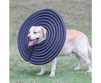 Pet Protective Collar Super Soft Waterproof EPE Pet Surgery Recovery Protective Cone Neck Circle for Home-Dark Blue 2XL