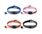 4Pcs/Set Pet Collar Comfortable Anti-Lock Flexible Reflective Bells Small Dog Cat Regular Collar Pet Accessories