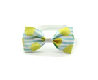 Pet Collar Bow Tie Easy-Wearing Printing Decorations Bowknot Dot Collar Tie Pet Accessories-Sky Blue