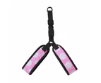 Pet Harness Adjustable Delicate Printing Breathable Professional Puppy Travel Harness Chest Strap for Park -Pink S