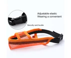Dog Muzzle Buckle Design Breathable High Elasticity Pet Anti-Barking Muzzles Face Guard for Small Dogs -Orange M