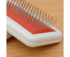 Hair Comb Flexible Pin Cleanning Wood Handle Dog Fur Brush-Random Color