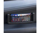 Car Net Pocket for Phone, Use as Car Mask Holder & Smartphone Holder or Organiser - in Car Storage Net with Universal