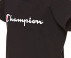 Champion Youth Boys' Script Tee / T-Shirt / Tshirt - Black