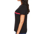 Tommy Hilfiger Women's Tina Madison Tee / T-Shirt / Tshirt - Deep Black