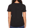 Tommy Hilfiger Women's Tina Madison Tee / T-Shirt / Tshirt - Deep Black