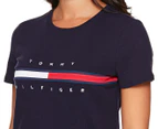 Tommy Hilfiger Women's Tina Madison Tee / T-Shirt / Tshirt - Sky Captain